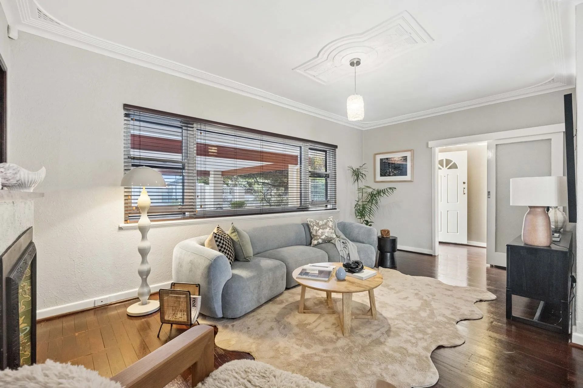 Styled living room, 184B Birkett St