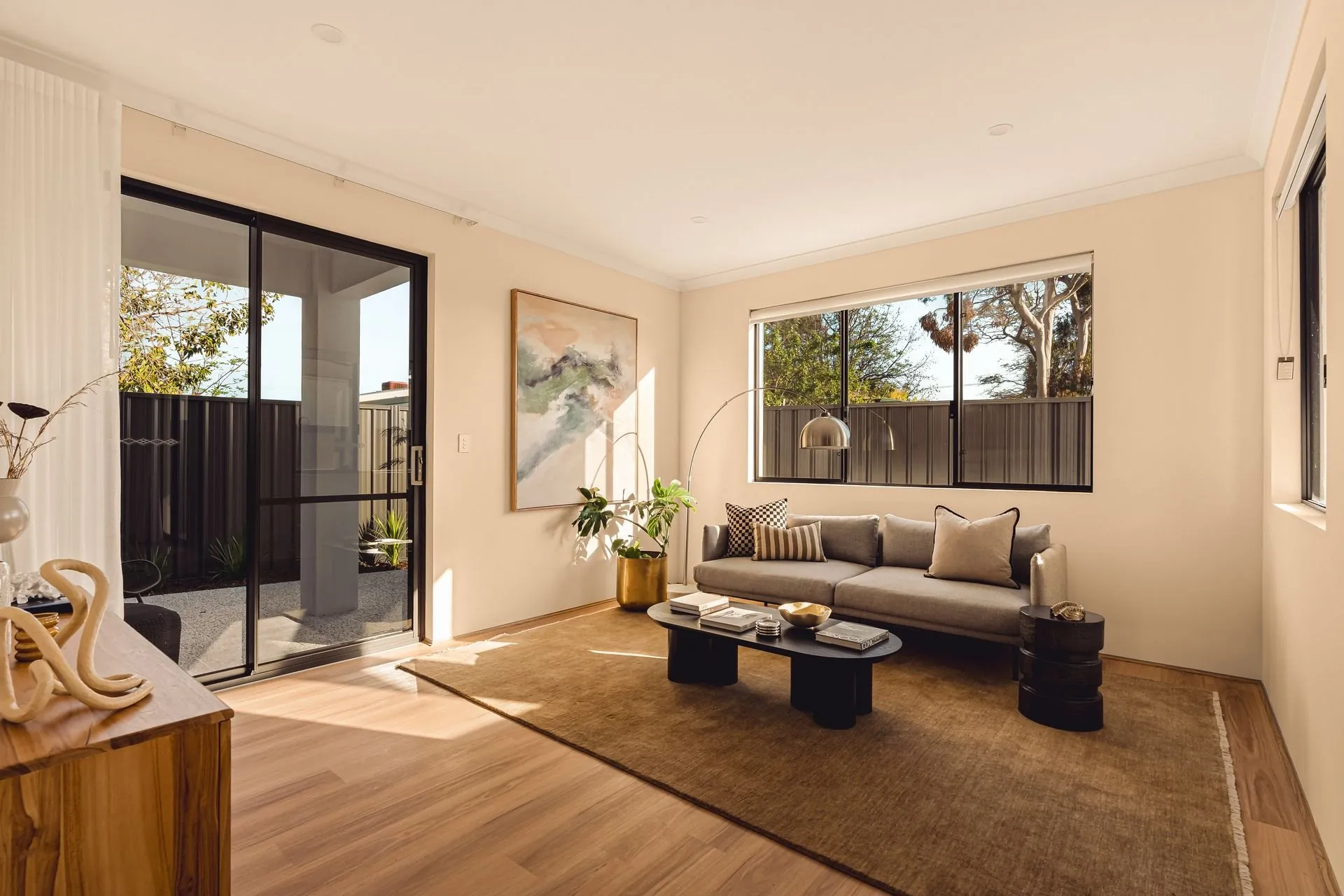 Styled living room at 94 Gabriel St, Cloverdale